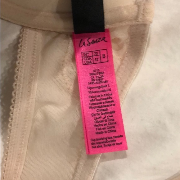 Light Pink front close bra with rhinestones - Picture 3 of 4